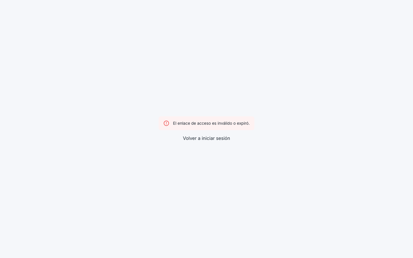 app Callback de login (OAuth / magic link)