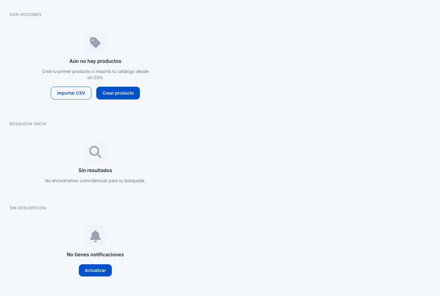 app Empty State