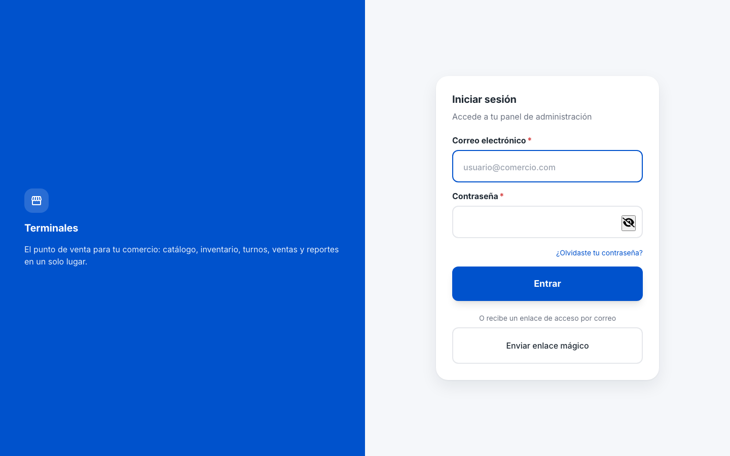 app Cierre de sesión
